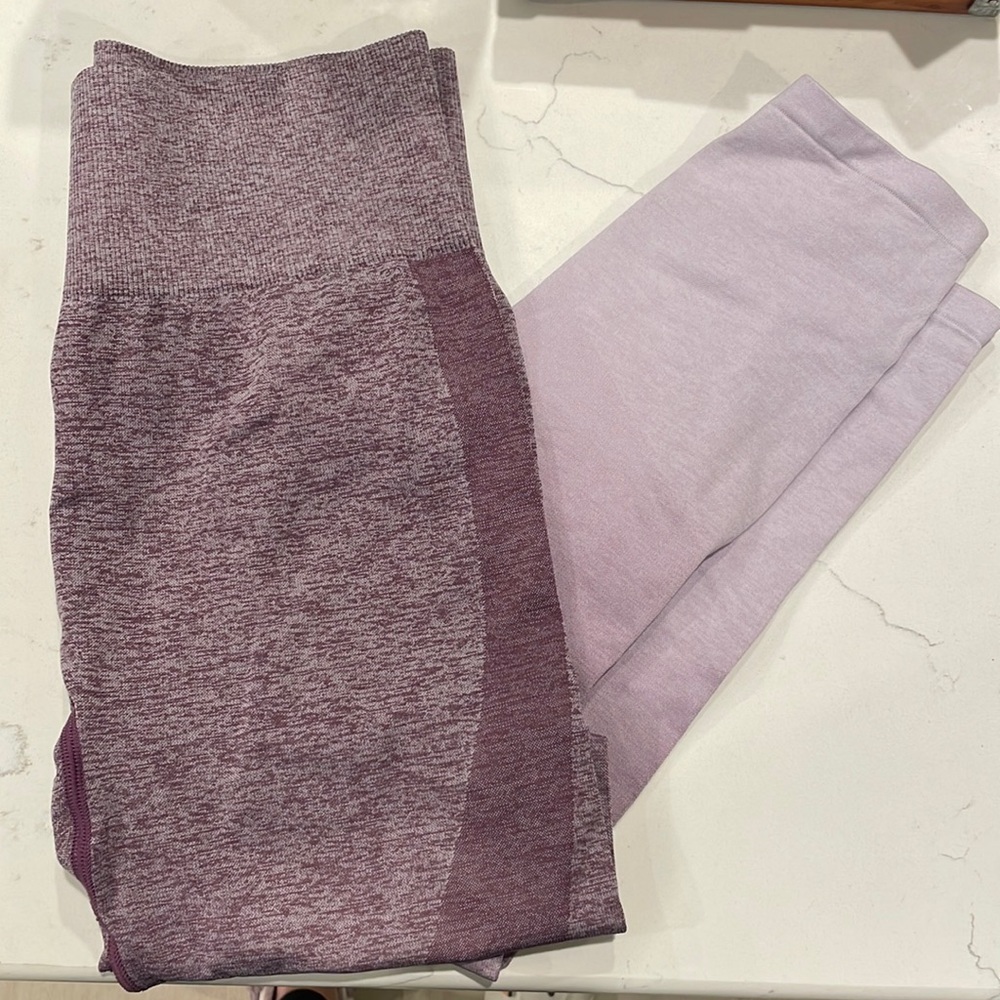 PINK Purple Ombré Leggings